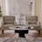Upholstered Armchairs With Solid Wood Legs, Wide Boucle Accent Chairs-623476062