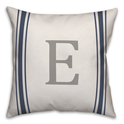  Monogramme - Housse et insert de coussin carré en E