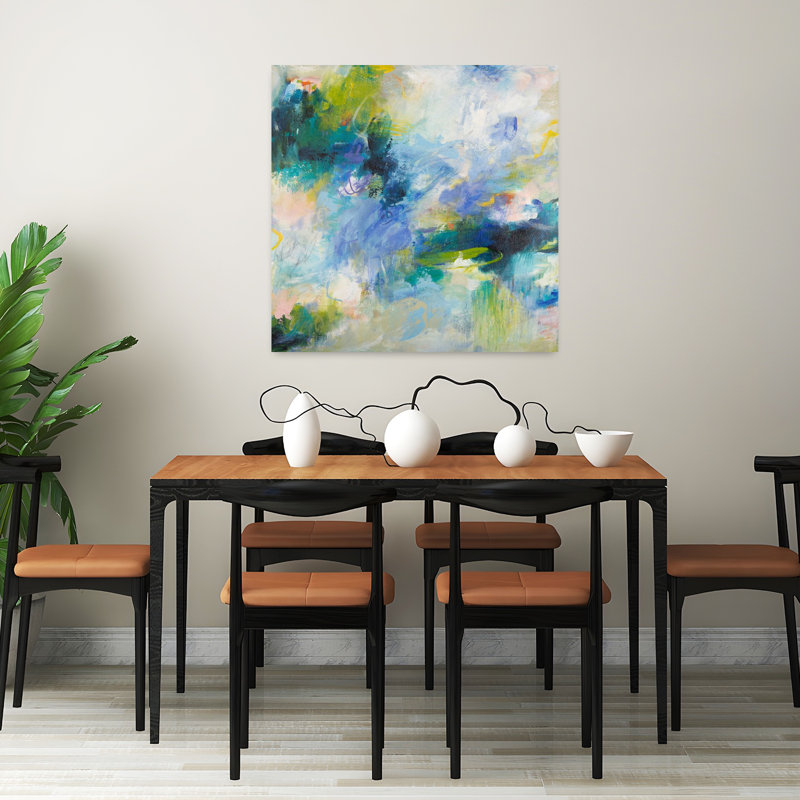 Endless Summer Series No. 2, art contemporain abstrait, H 32 po x l 32 po