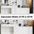 Vanity Desk with Mirror and Lights, Makeup Vanity Table Set with 8 Drawers, Opening Shelf, Side Drawer Dresser