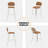 Upholstered Seat Stools with Metal Frame-658580189-658580179