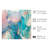 Abstract Cyan Symphony Modern Unframed Art Print-1198537946
