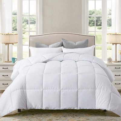 Breathable, Soft, Fluffy, 3Pc Comforter Sets - All Season Reversible Down Alternative Comforter Set  With Two Shams
