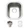 Houzer Club 14 inch Stainless Undermount Medium Bowl Bar Sink with Strainer and Grid - CS-1407-C