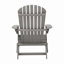 Ensemble de 2 chaises Adirondack pliantes en bois pour l'extérieur avec chaise de patio en bois pré-assemblée pour terrasse