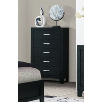 Commode noire Carlos