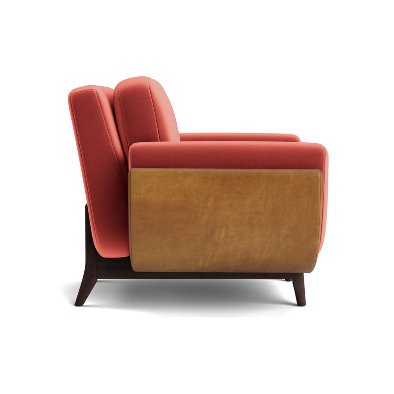Regatta Chair, Performance Velvet - Sienna/Bedford - Saddle, Java