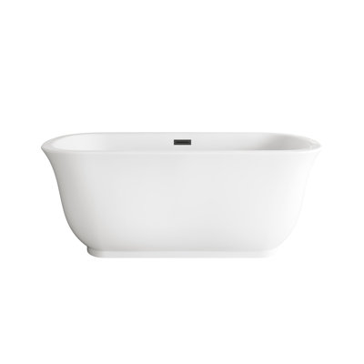 Chaylynn 59'' x 28'' Soaking Acrylic Bathtub