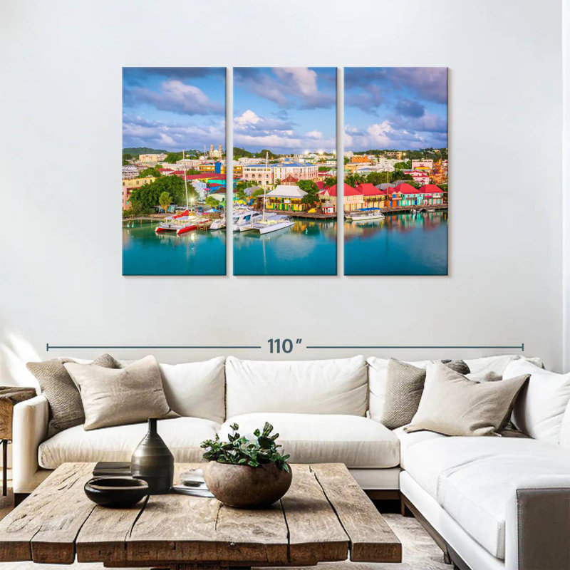 Saint John's Port City, H 48 po x l 74 po