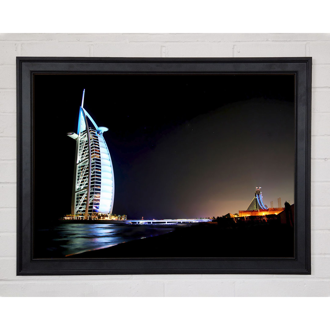 Dubai Ocean Nights Gerahmter Druck