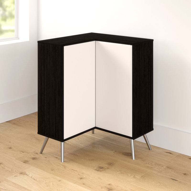 Raynham Accent Cabinet, Deep Gray/White