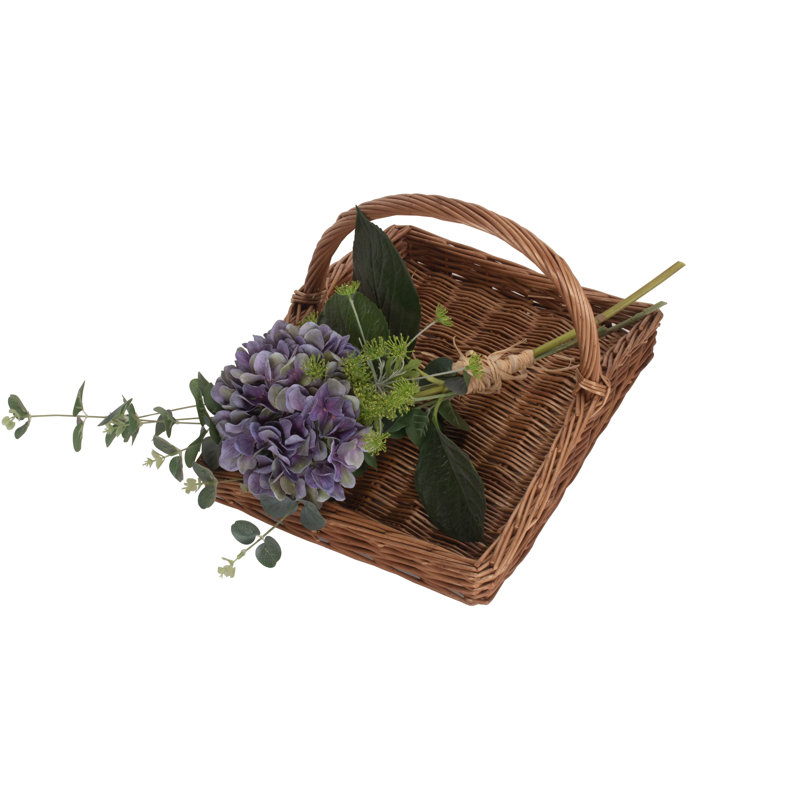 Wicker Garden Trug Basket, 26cm H x 32cm W x 44cm D