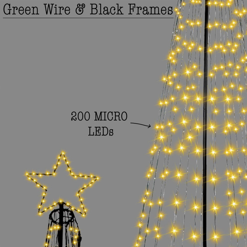 PVC Holiday Shaped Ornament, 140cm H x 30cm W x 30cm D, Yellow