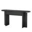 Console OMCHOM de 63 po avec 2 tiroirs, tables d'entrée cannelées avec rangement, table de canapé robuste derrière le canapé, tables de couloir de style Mid-Century pour vestibule, couloir, salon