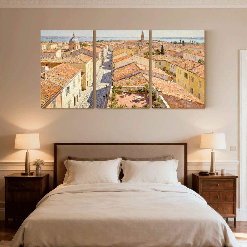 Ensemble de 3 toiles d'art urbain, H 36 po x l 72 po