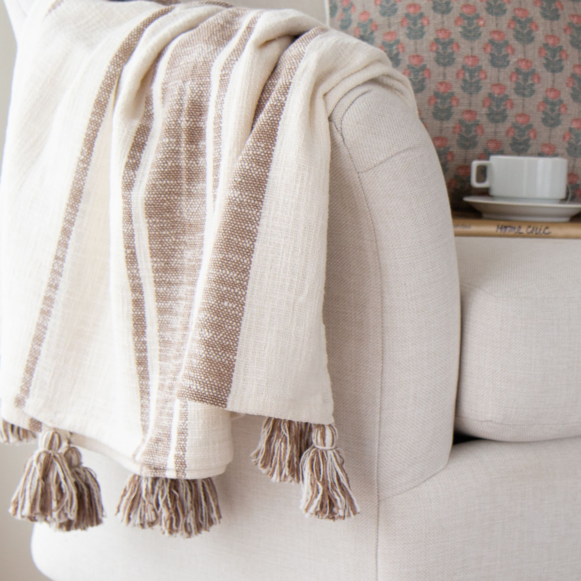 Maia Cotton Knitted Throw Blanket
