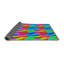Tapis abstrait vert / bleu / rouge-552741515