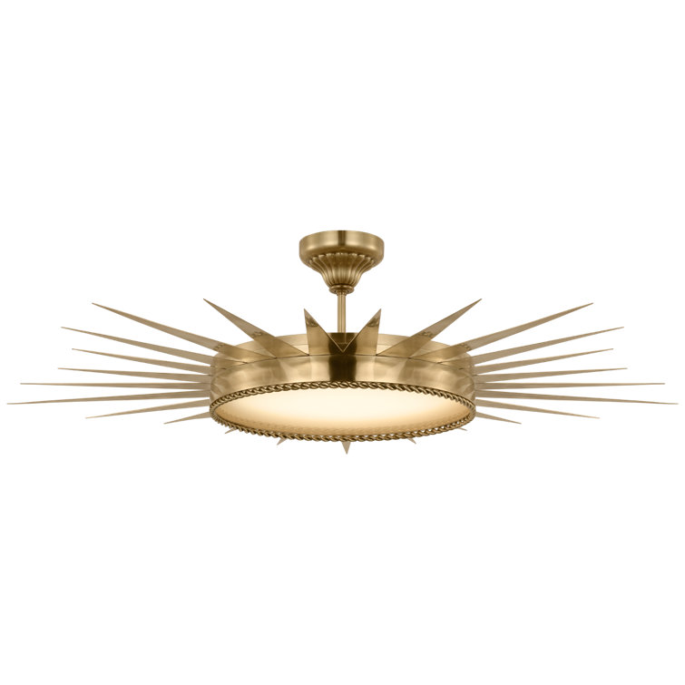 Soleil 1 - Light LED Semi Flush Mount by Suzanne Kasler