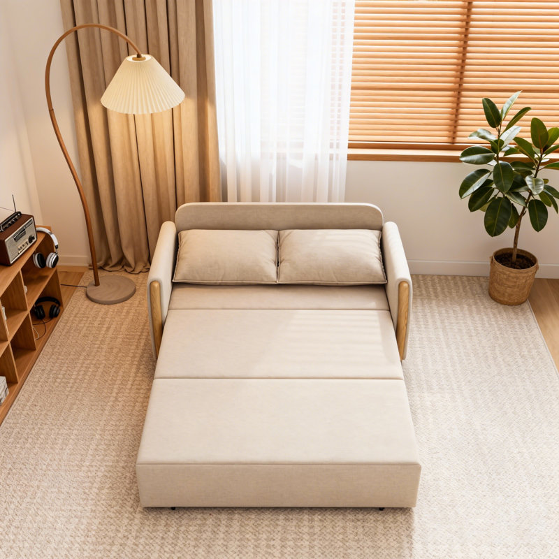 2 Seater Cotton Blend Sofa Bed