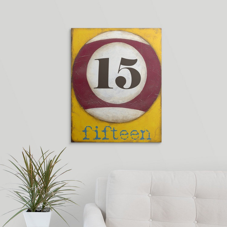 Graphic Pool " Graphic Pool XV " by Jennifer Goldberger, 30" H x 24" W x 1.5" D, Canvas