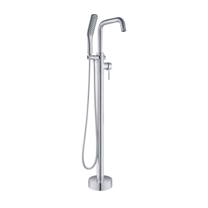 Vital 1 Handle Freestanding Tub Filler with Diverter, Chrome