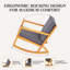 Chaise berçante d'extérieur Louis Acacia-1356526048