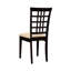 Cappuccino Dining Chairs   Of 2 , Back Detail, Padded Upholstered Comfort Seat, Rectangular Shape For Room 2 Chairs, Transitional Decor, Home