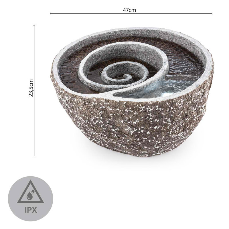 Outdoor Acrylic Weather Resistant Rock Fountain with Lights