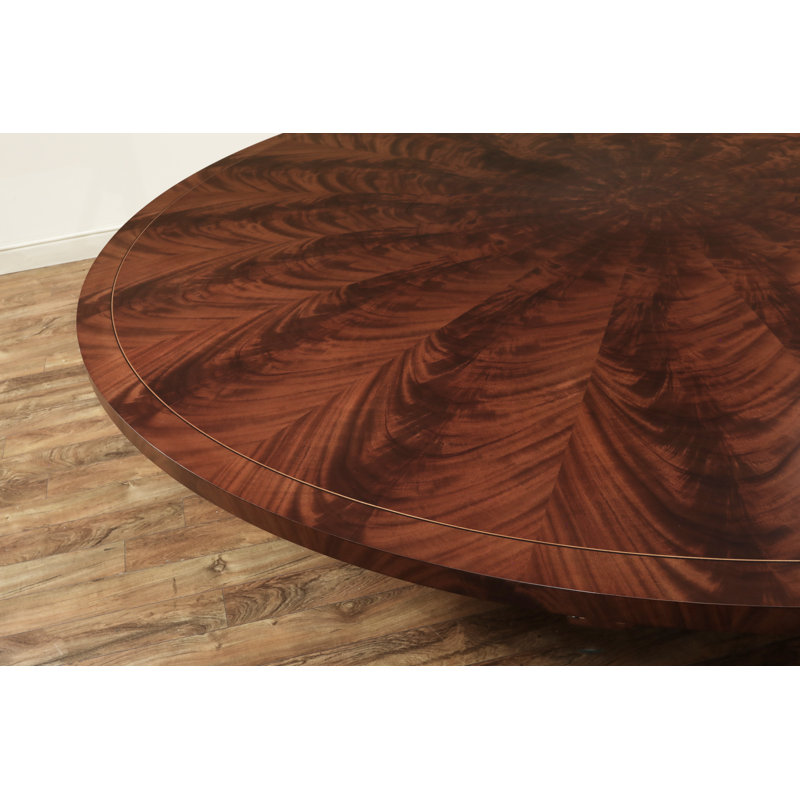 Mahogany Dining Table With Outswept Duncan Phyfe Pedestal