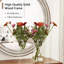 Miroir mural rond en bois et perles