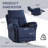 Henriane 33.5'' Wide Modern and Upholstered Manual Swivel and Rocker Standard Recliner  (Set Of 2)-312848256