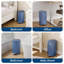 Poubelle Step, 2,4 gallons / 9L, poubelle de cuisine en acier inoxydable - Couvercle à fermeture en douceur - Seau intérieur amovible - Poubelle de salle de bain / bureau compacte - pour salle de bain / bureau, bleu-134458710