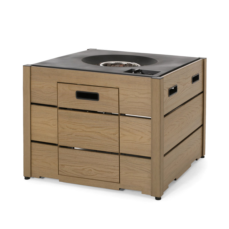 ARCHIE SQUARE WPC FIRE PIT BASE, Brown