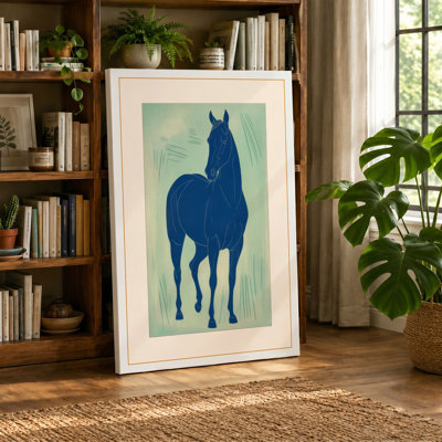 Standing Horse Minimalist - Wrapped Canvas