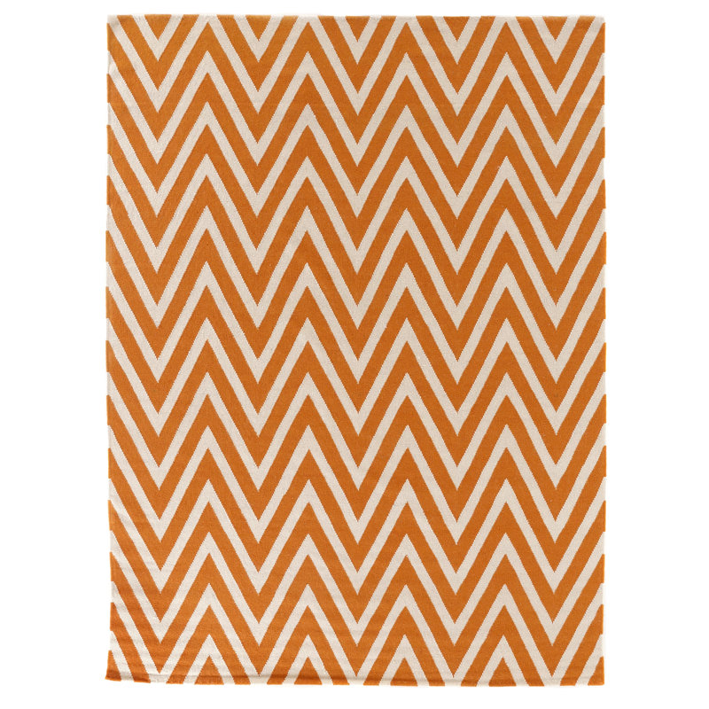 Wool Chevron Area Rug, Rectangle 9'6" x 13'6"