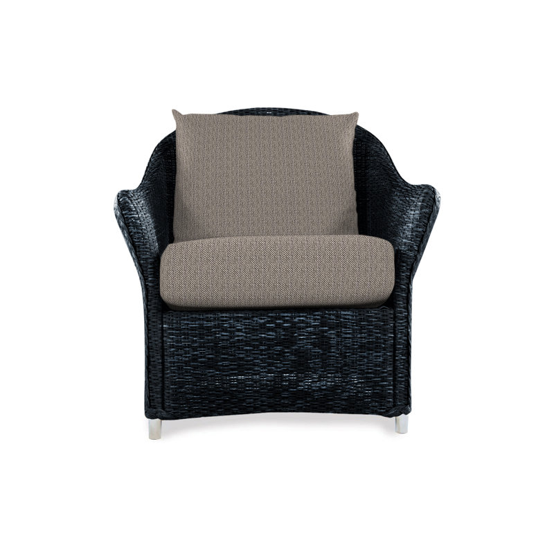 Weekend Retreat Outdoor Lounge Chair, Demo Oatmeal, Ebony