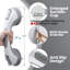 Horstman Grab Rails For Bathroom, 2 Pack Shower Handles Suction, MAX 109 KG Safety Shower Grab Bars, Strong Hand Rails For Elderly, Senior, Disabled, No Drilling Handrail Disability Aids