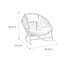 Chaise berçante simple pour patio