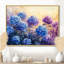 Hortensias dans le champ de lavande I - hortensia, décoration murale-592795454-770463062-770463065