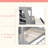 Twin Over Full Bunk Bed With Storage Staircase, Trundle, Storage Shelves, LED And USB-1173074623