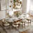 Modern Minimalist Oval Dining Table With Sintered Stone Tabletop, Pedestal Base Dining Table-1411328455-1411328468