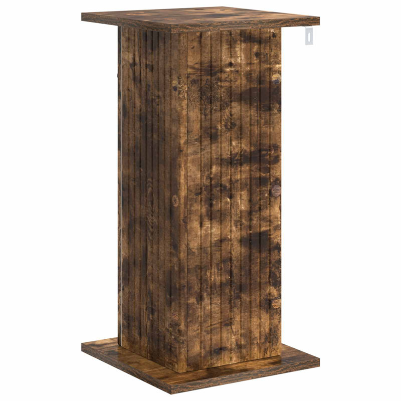 Plant Stand, Smoked Oak, 60.5cm H x 30.5cm W x 30cm D