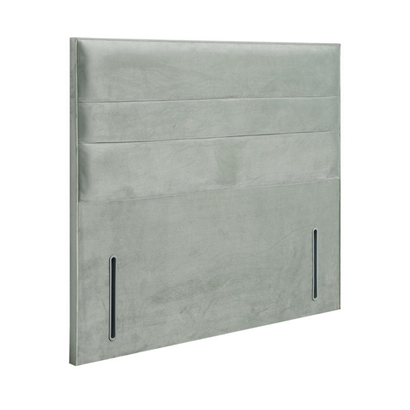 Naples Floor Standing Headboard, Small Double (4'), Sage, Velvet