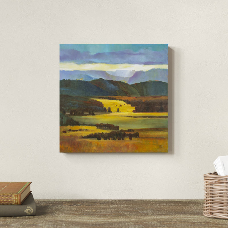 " Mountain Light " by Judith DAgostino, 12" H x 12" W x 1.25" D