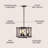 Henrikke 3 - Light Oil Rubbed Bronze/Brown Lantern Pendant