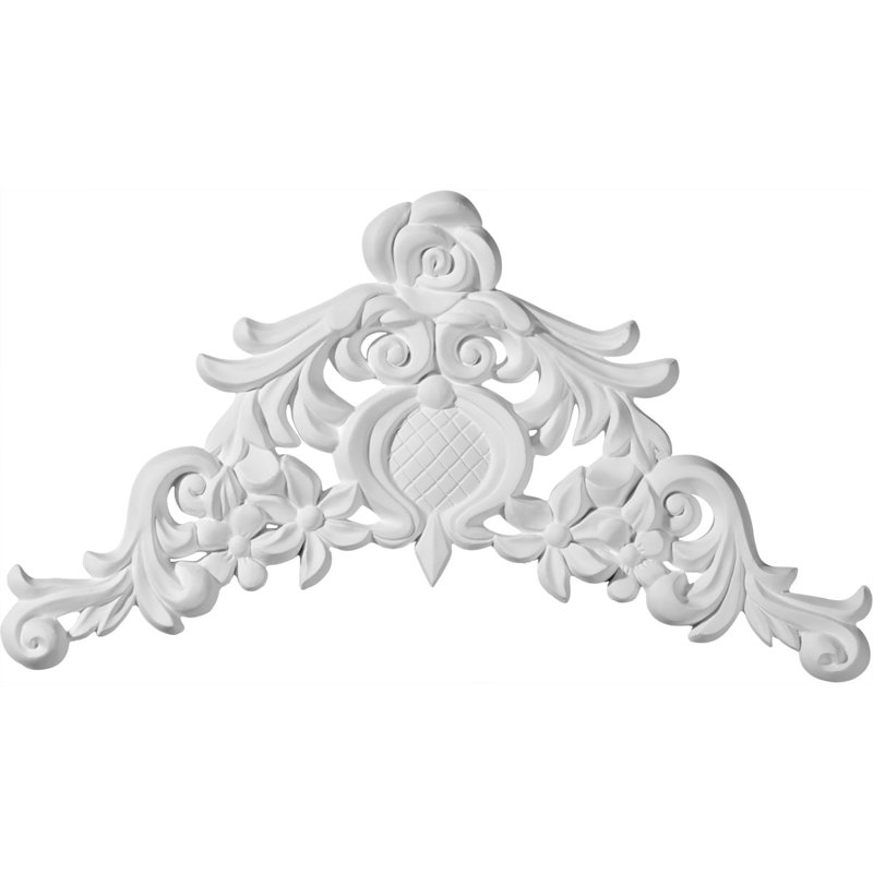 Cole 6.75'' H x 12.125'' W x 0.625'' D Urethane Onlay Scroll