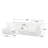L-Shaped Slipcovered Sectional Sofa Couch-849097060