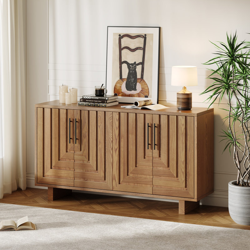Buffet 4 portes Lyra, Naturel