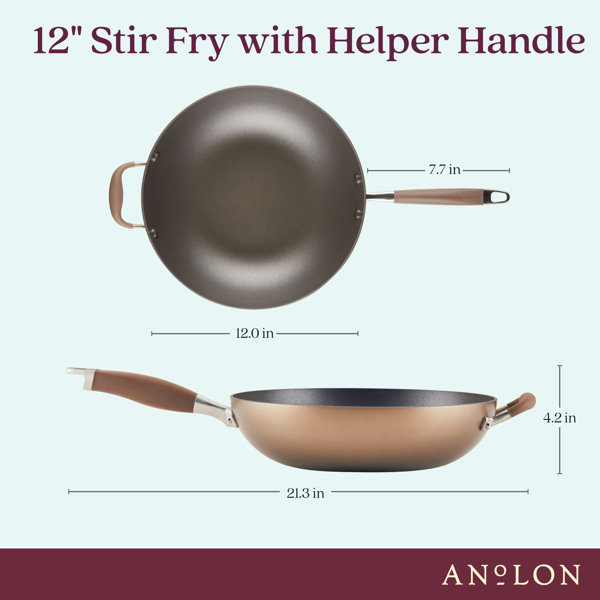 12-Inch Hard Anodized Nonstick Stir Fry Pan – Anolon