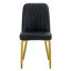 Chaises de salle à manger élégantes et modernes avec dossier en similicuir et pieds en métal doré pour des sièges confortables dans la cuisine, la chambre à coucher et le bureau-1651098926-1651098917-1651098914
